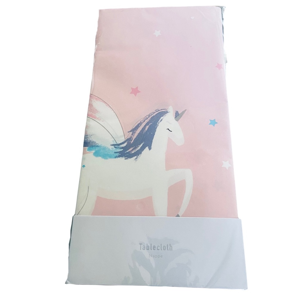 Unicorn Tablecloth Nappe for Kids - Pink